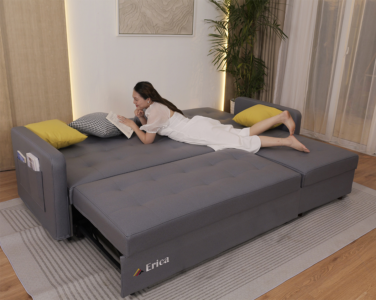 GIƯỜNG SOFA ĐA NĂNG ERICA - LX1 GHI